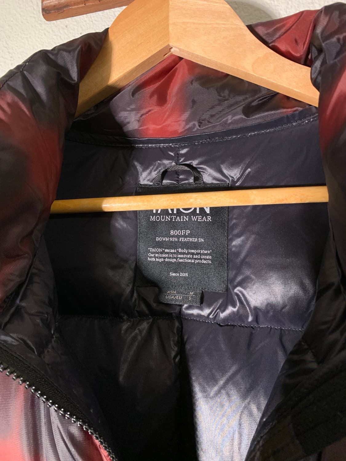 타이온 옴브레 체크 패딩 상품이미지6