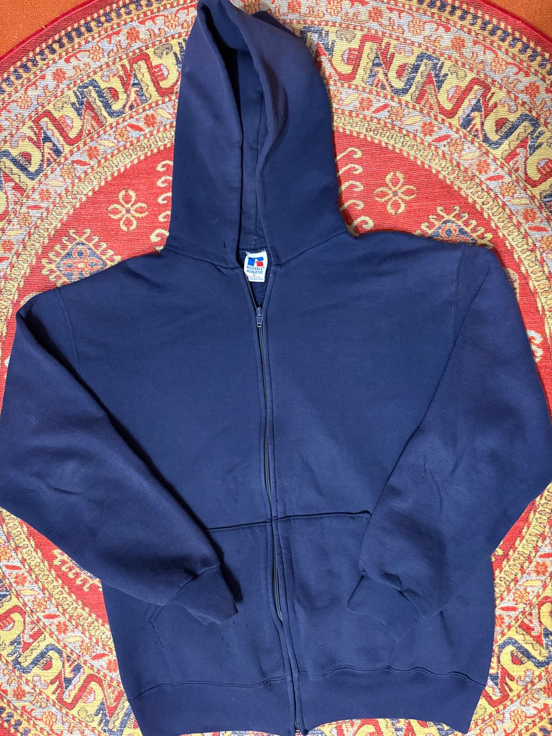 미제 러셀 빈티지 후드집업 네이비 L 상품이미지1