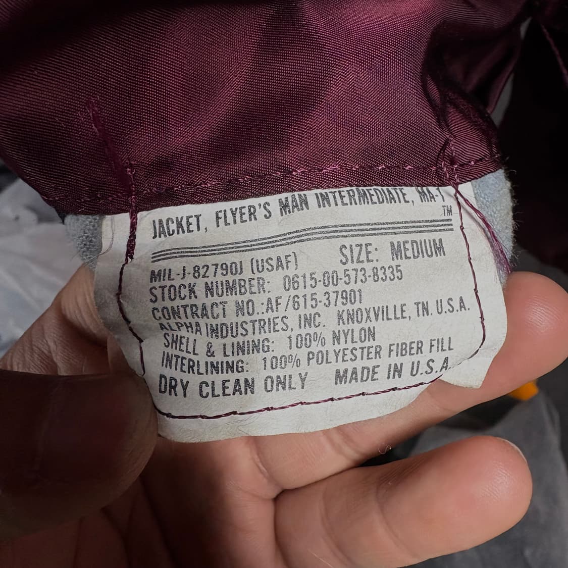 알파인더스트리 리버시블 버건디 마원 M 상품이미지7