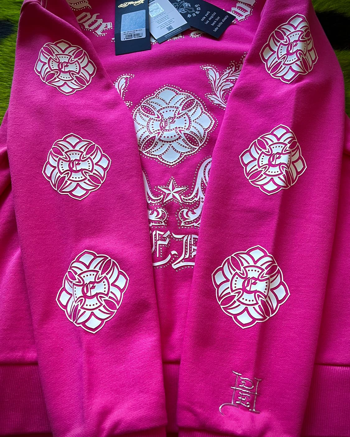 ED Hardy Tribal Pattern Pink Sweatshirt 상품이미지8
