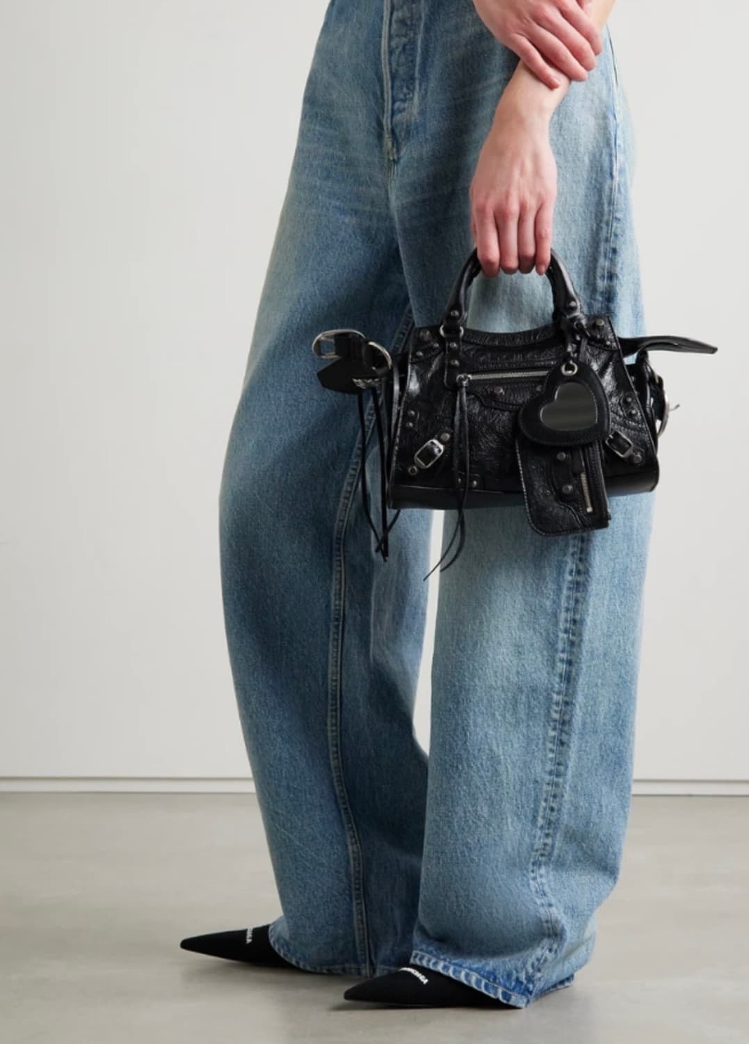 Balenciaga 네오 카골 램스킨 토트백 XS 상품이미지5