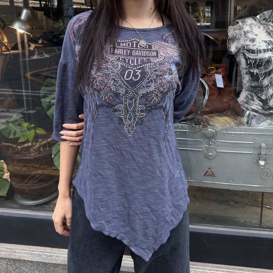 2019 할리데이비슨 블링 윙 튜닉 탑 상품이미지1