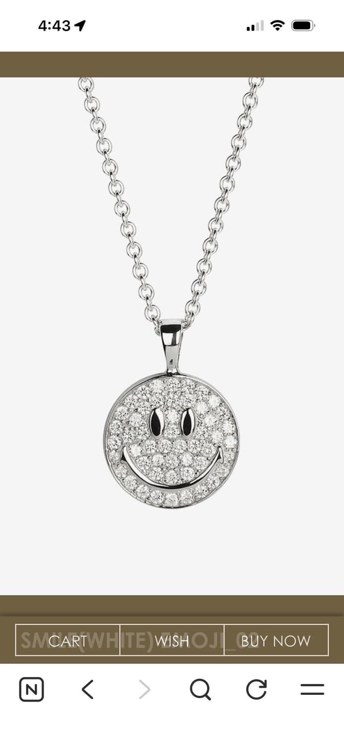 투델로 스마일 화이트 목걸이 미친 가격에 판매합니다! 상품이미지1