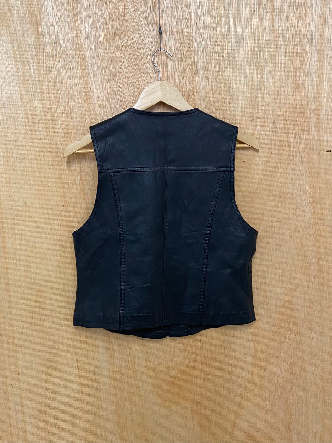 VTG stitch leather vest 빈티지 스티치 레더 베스트 상품이미지2