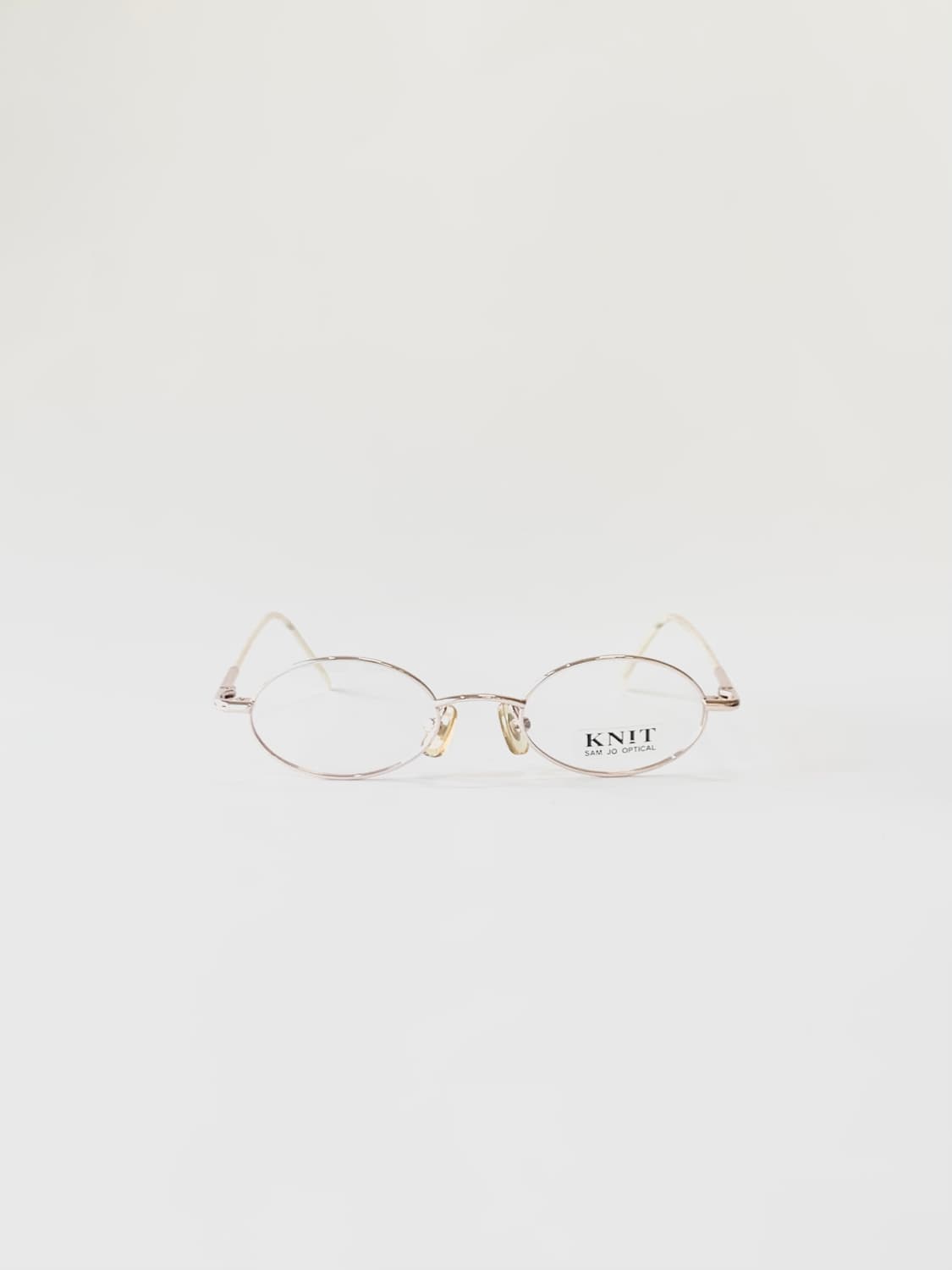 [픽키-591] (Small) 골드 오벌 안경테 샴페인 메탈 소형 상품이미지2