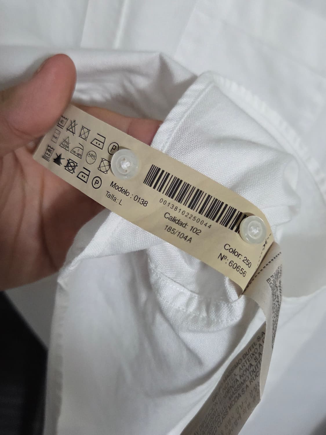 [마시모두띠] 파이니스트 패브릭 버튼다운 코튼 셔츠 | 00220 상품이미지4