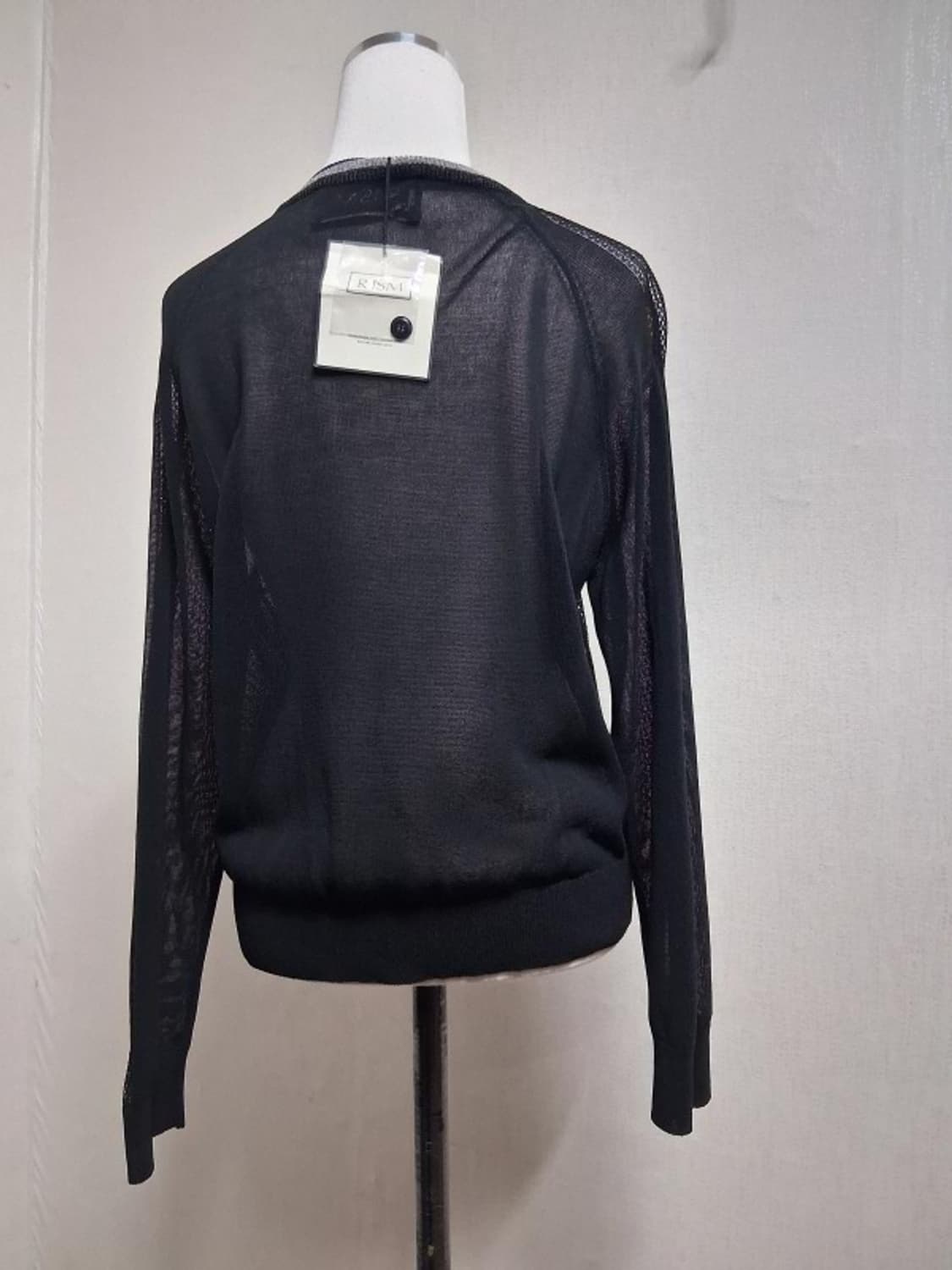 일본수입  R ism 여성 블랙 매쉬가디건 미착용새상품상태 66 하이품질 상품이미지2