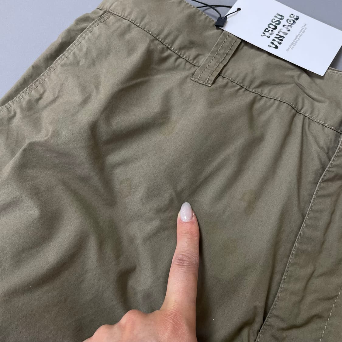 (36) 헨리코튼 카키 나일론 카고 버뮤다 팬츠 상품이미지8