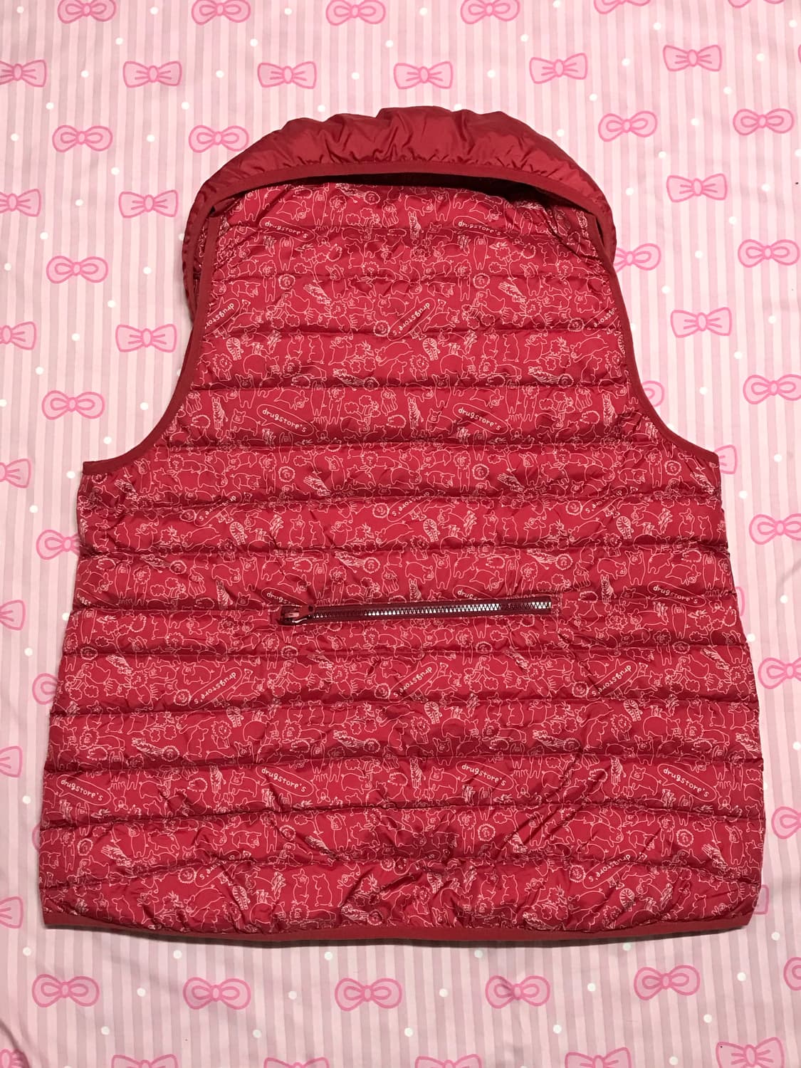 드럭스토어 조끼 패딩 하구미 모리  상품이미지5