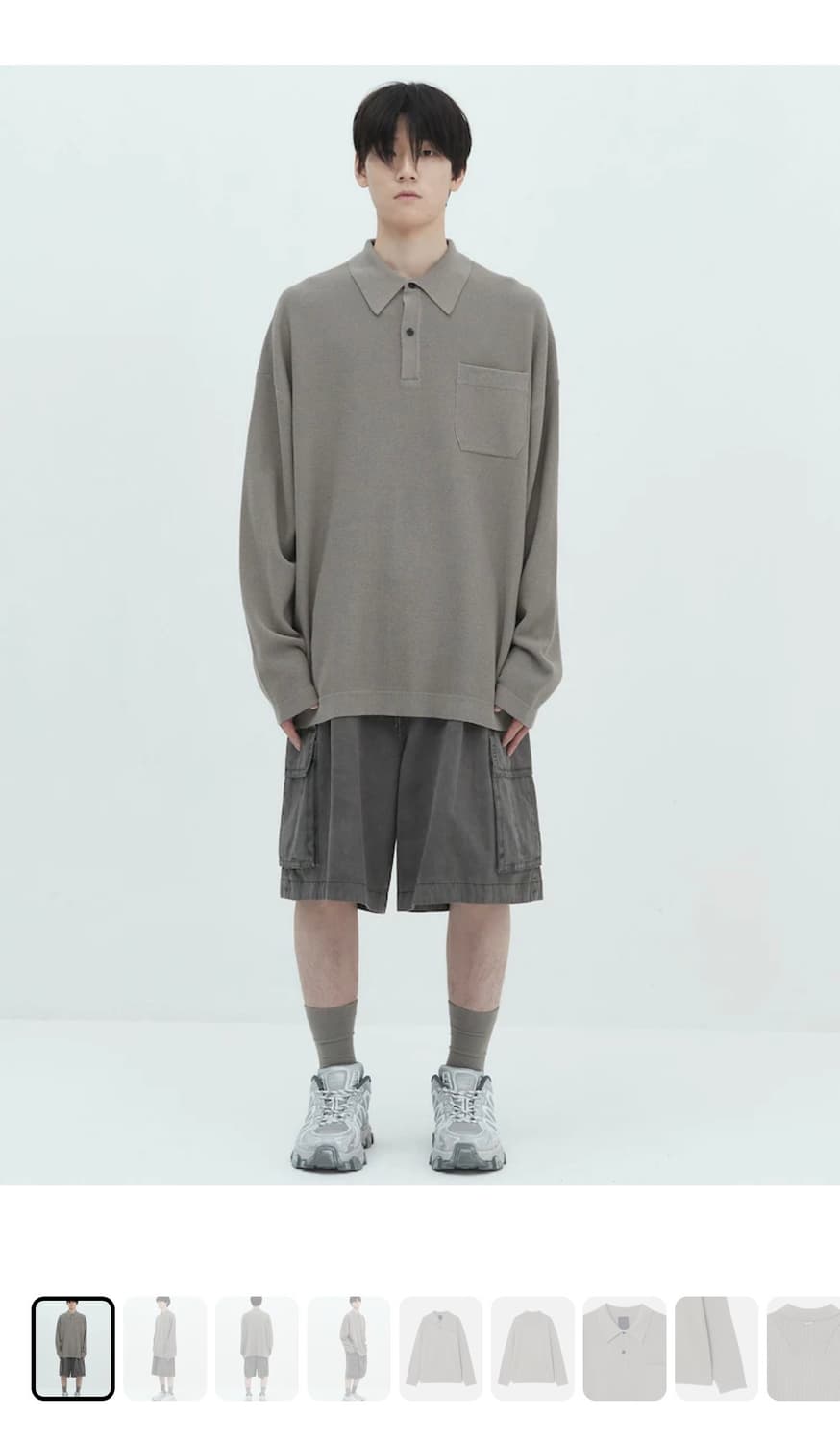 준지 티칼라 니트  롱슬리브 (새상품급) 상품이미지4