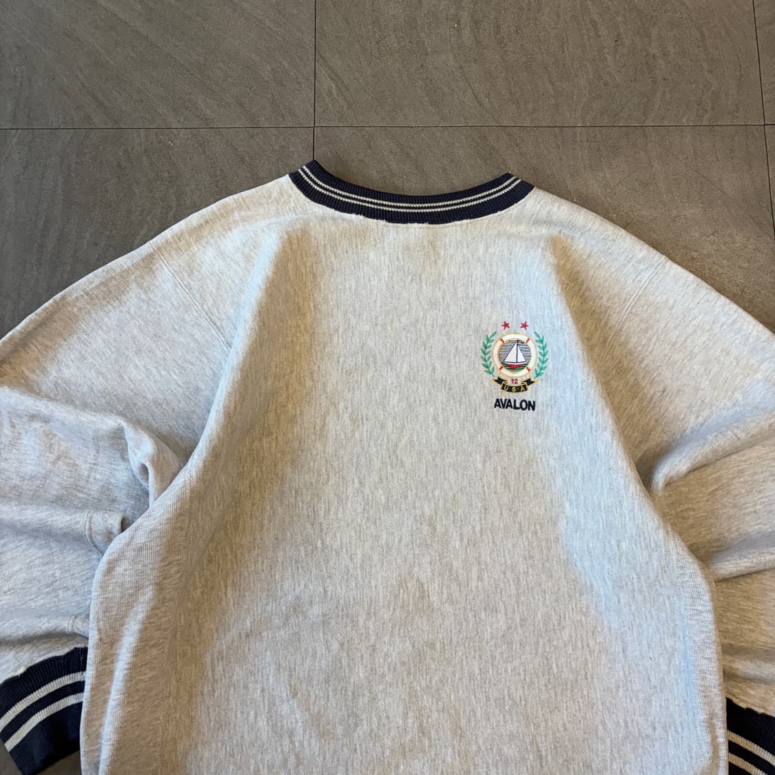 90년대 미국 생산 챔피온 리버스위브 멜란지 스웻셔츠  상품이미지2