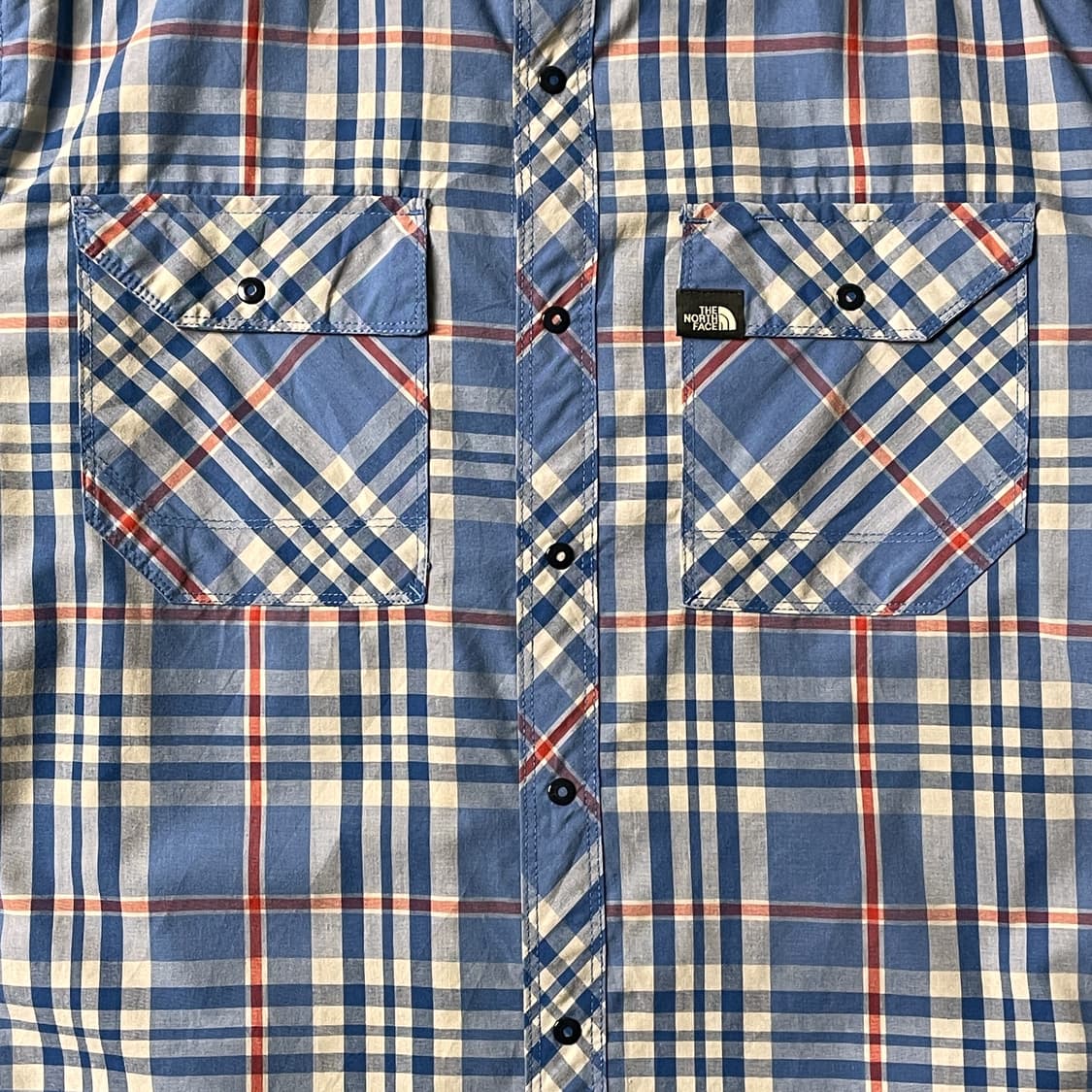 THE NORTH FACE 노스페이스 빈티지 블루 체크셔츠 A00515 상품이미지3