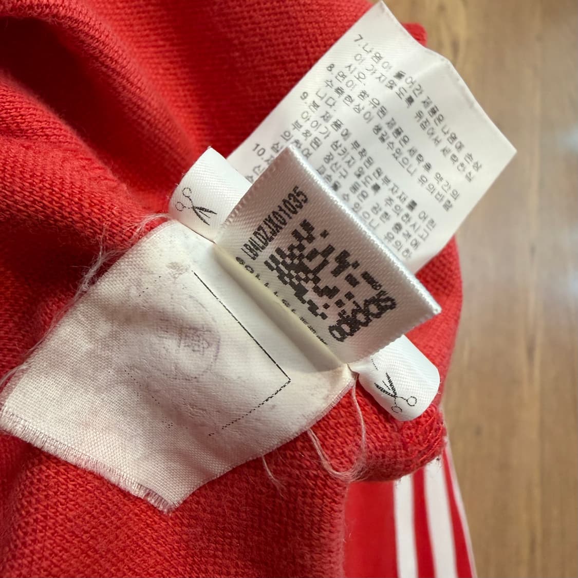 아디다스 유로파 자수로고 레드 트랙탑 져지 상품이미지5