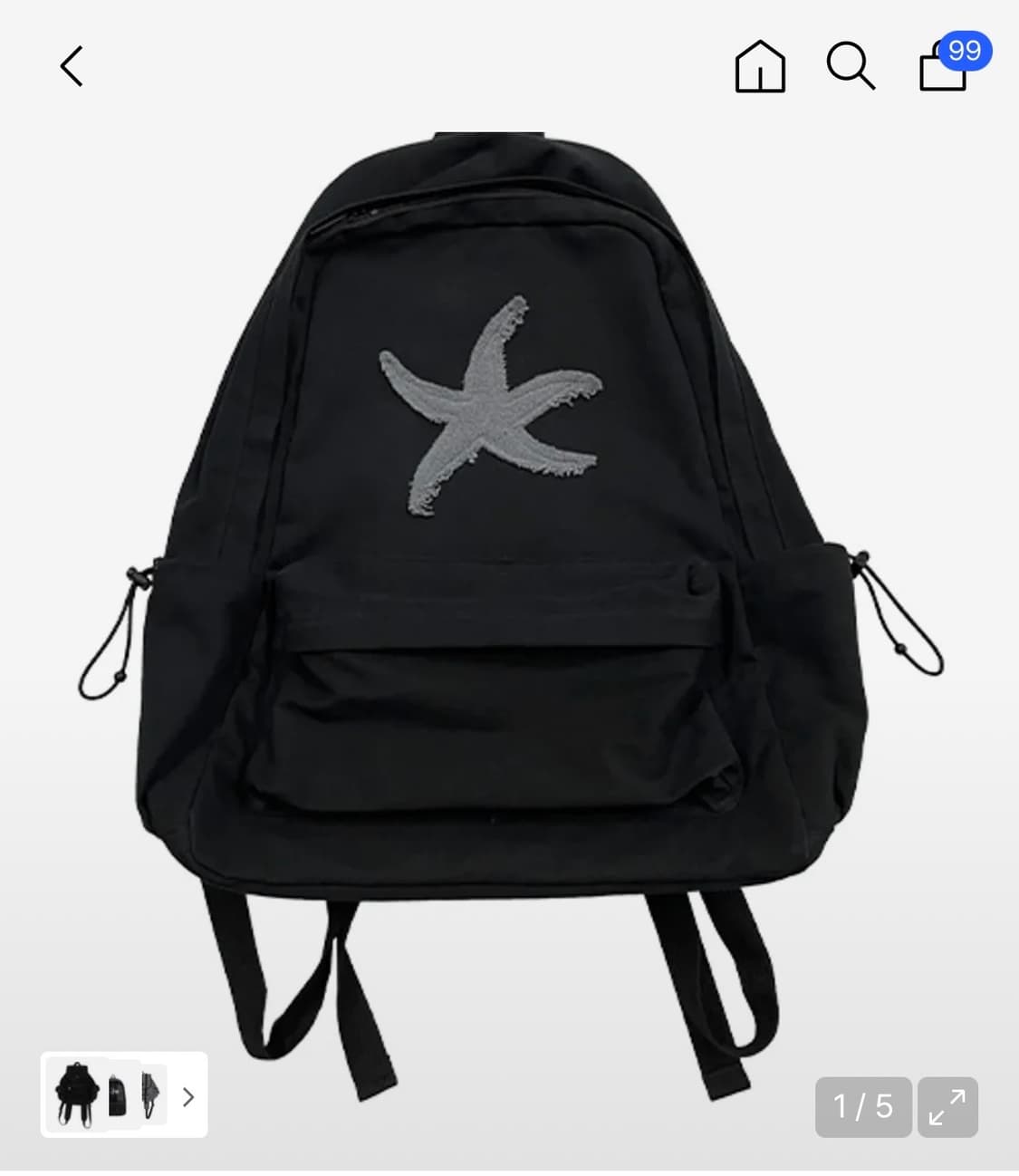 더콜디스트모먼트 백팩 블랙 상품이미지1