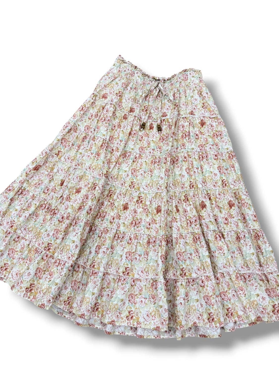 엑시즈팜 플라워 롱스커트 핑크 상품이미지3