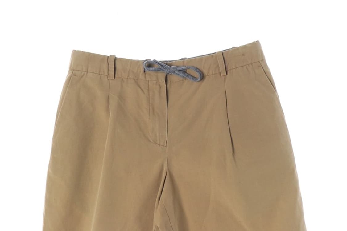 라코스테 여성 핀턱 린넨 블렌드 쇼츠 34 상품이미지3