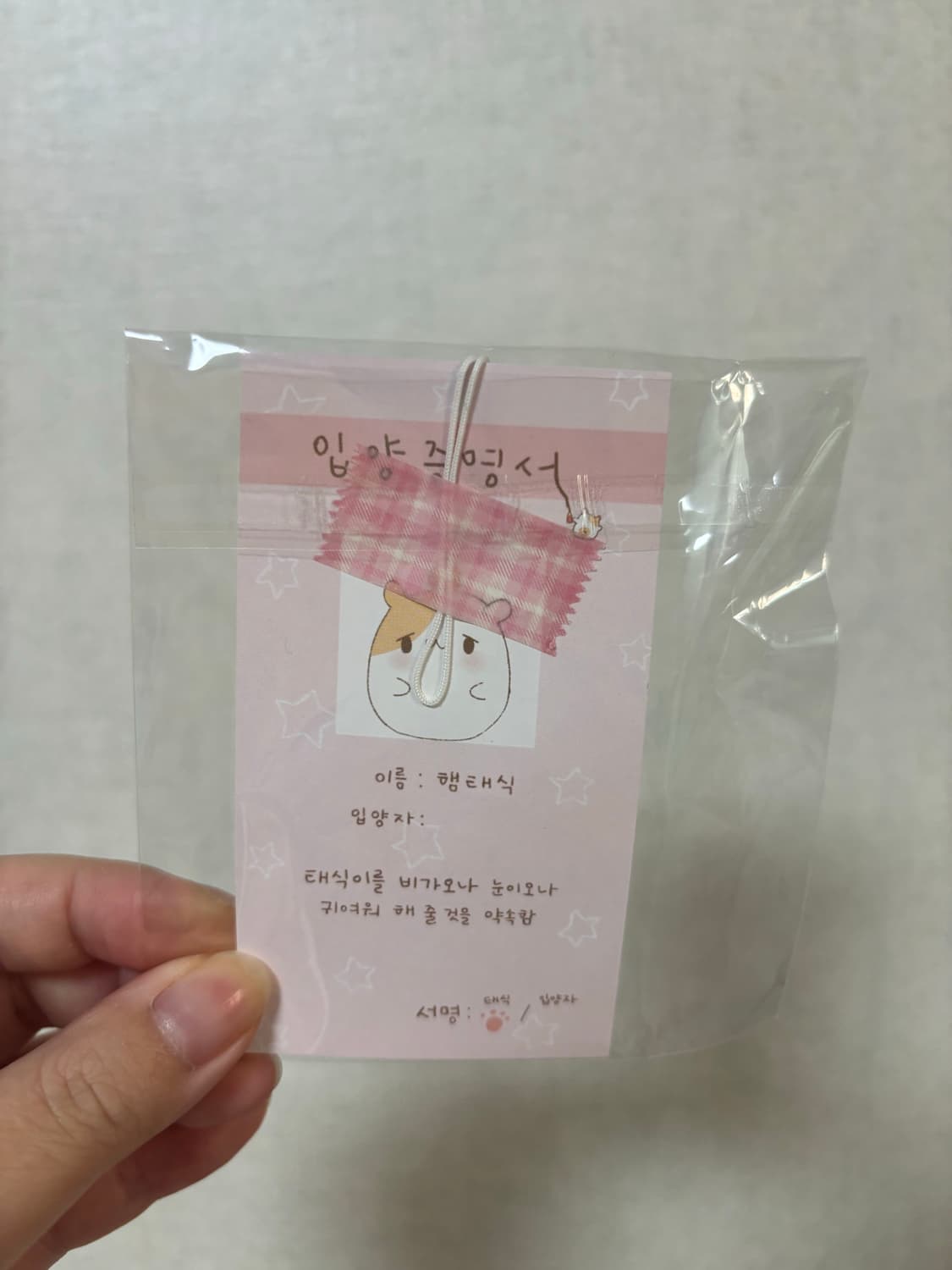 햄스터 햄태식 핸드메이드 키링 상품이미지2