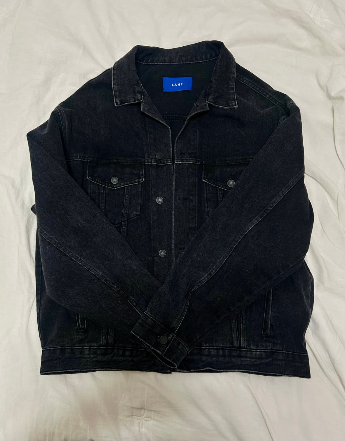 lane 블랙 데님 자켓 상품이미지2