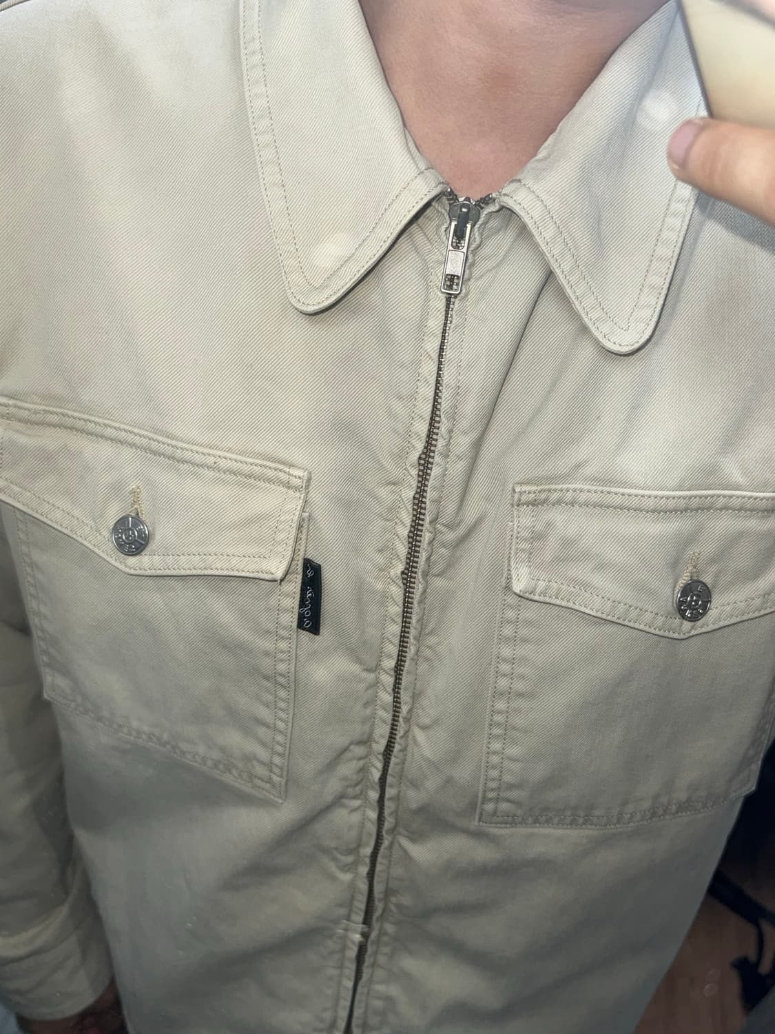 agnes b 코튼 트러커 자켓 made in france 상품이미지2