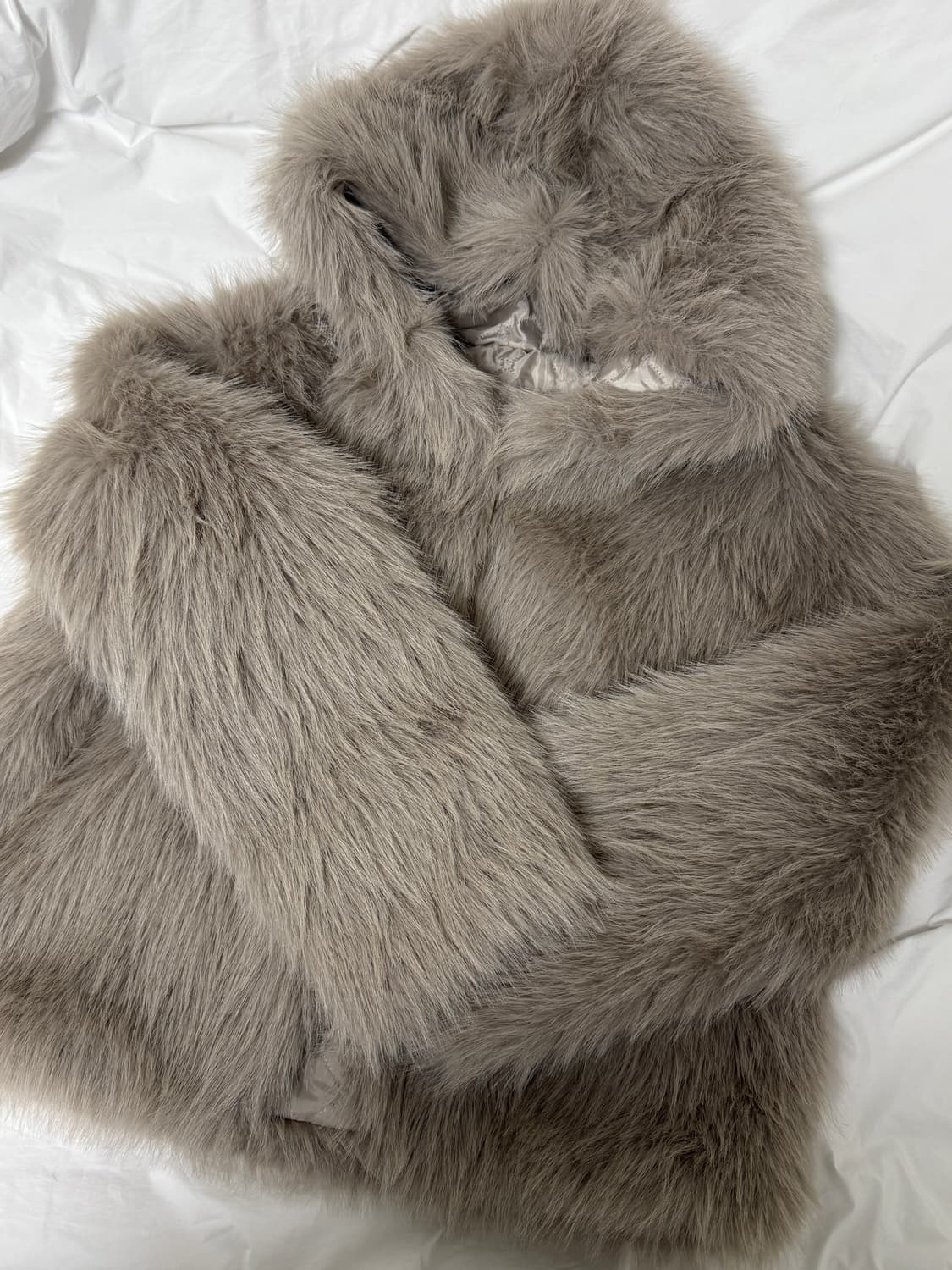 하몽 퍼자켓 베이지 상품이미지3