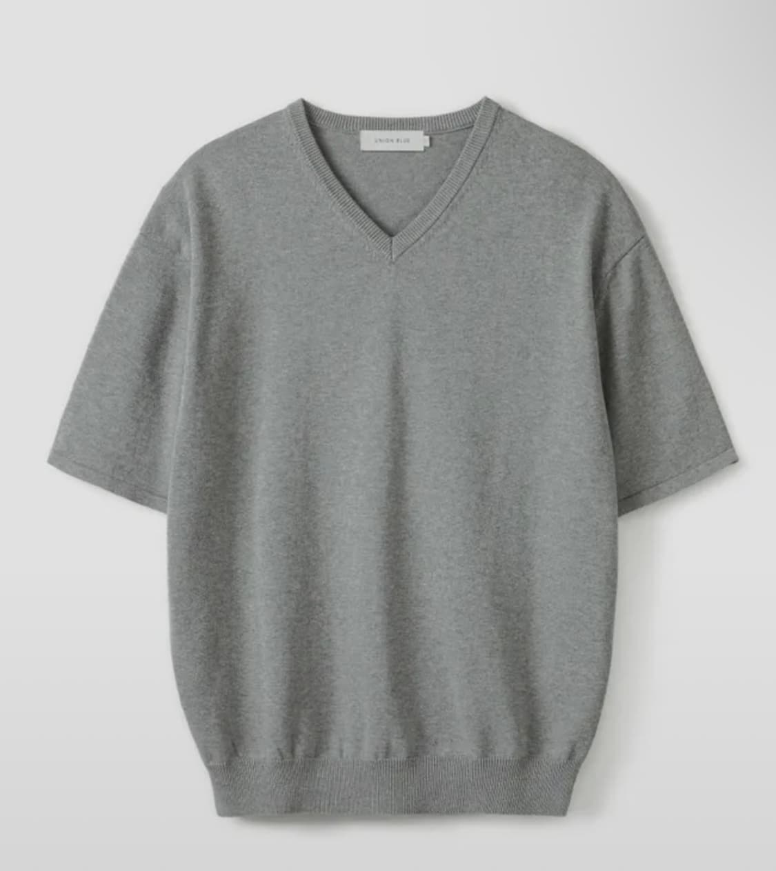 [XL ]유니온블루 AMBIENT V-NECK HALF KNIT 그레이 상품이미지1