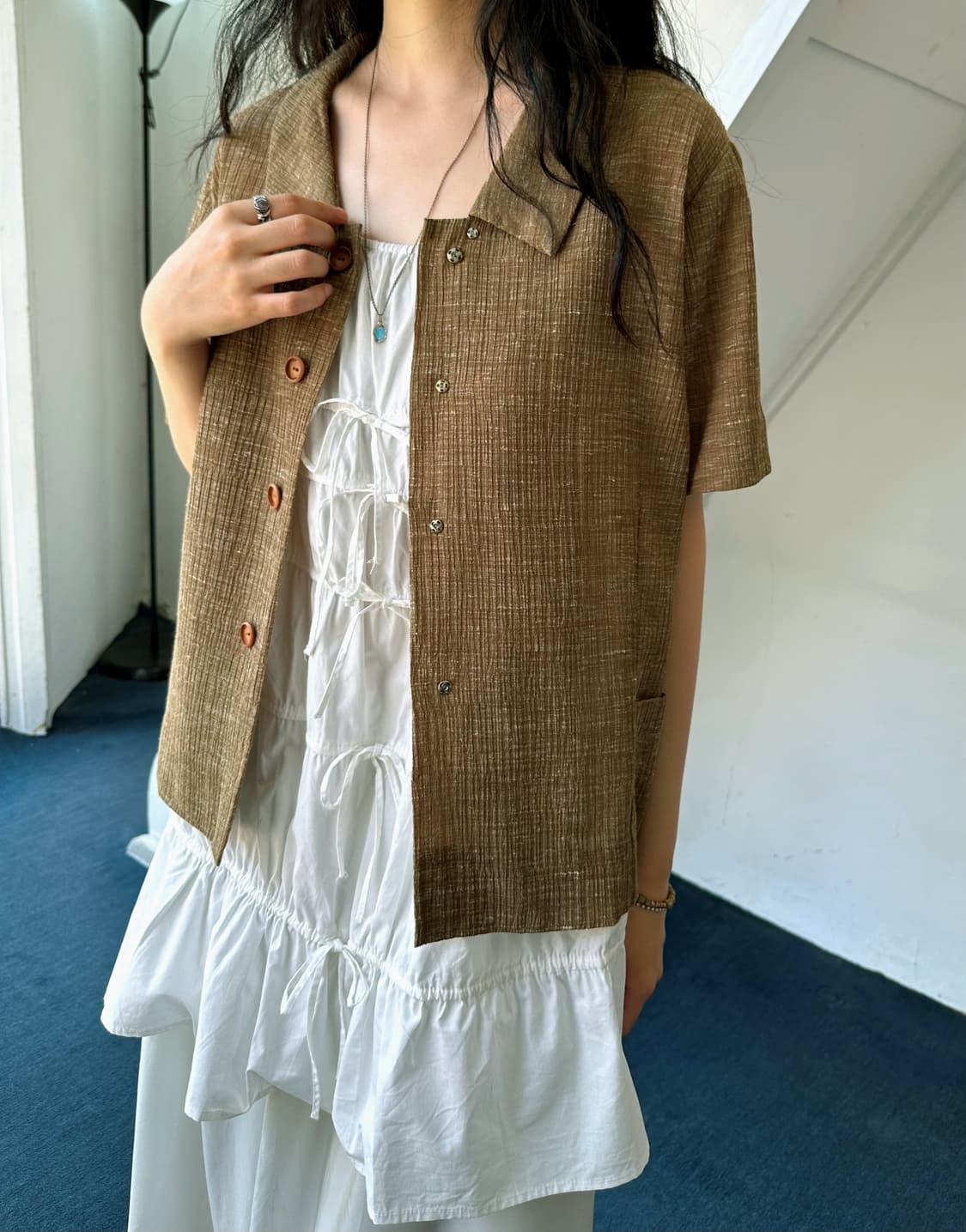 Volume fabric design shirket 상품이미지1