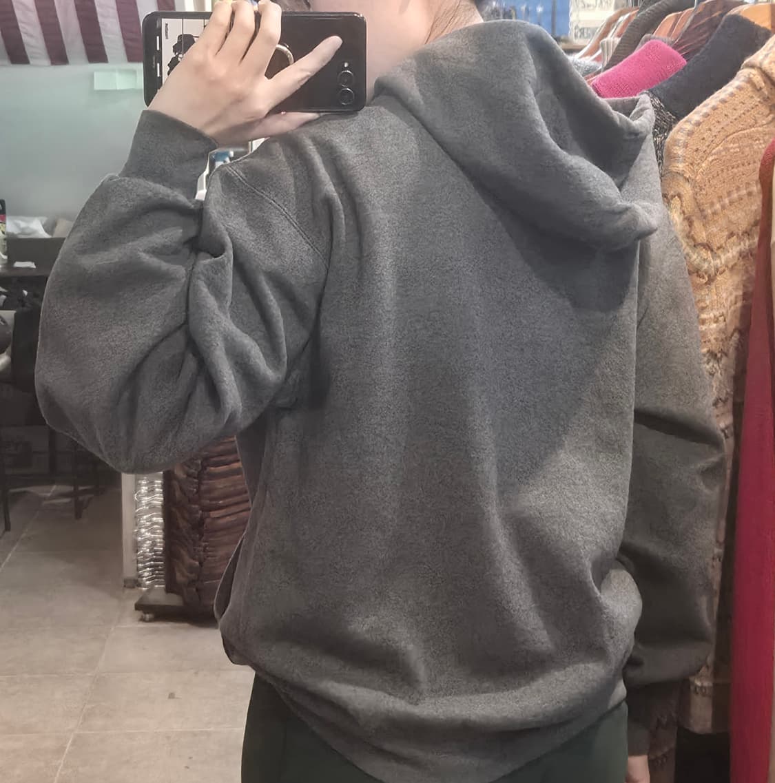 [NO.9] 챔피온 에코 그레이 후드티 상품이미지4