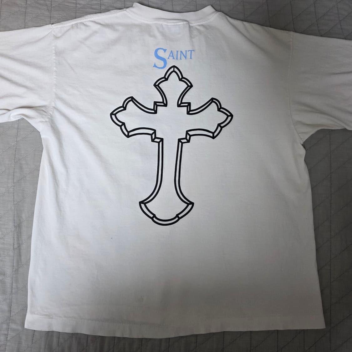 [L] 세인트미카엘 투팍 2PAC 화이트 티셔츠 상품이미지4
