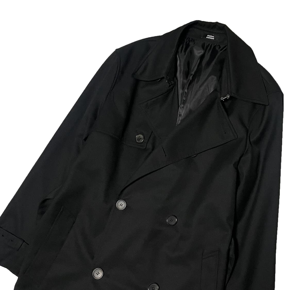 무신사스탠다드 블랙 트렌치 코트 상품이미지3