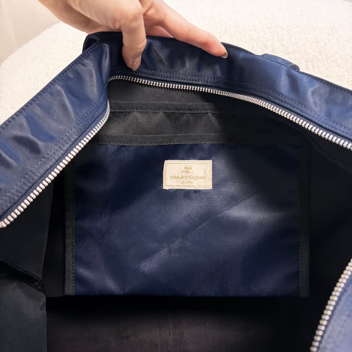 꾸레쥬 나일론 지퍼 쇼퍼백 상품이미지9