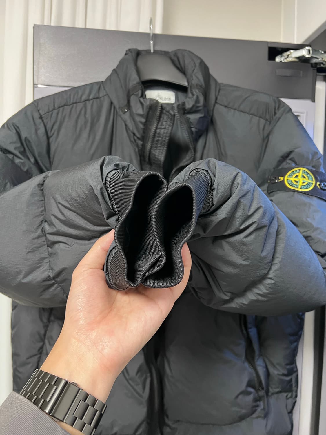 스톤아일랜드 21fw 크링클랩스 논후드 패딩 xl 상품이미지4