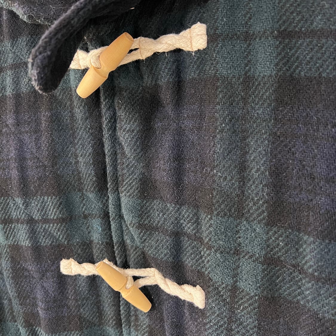 [XL] 글로벌워크 블랙와치 더플코트 상품이미지4