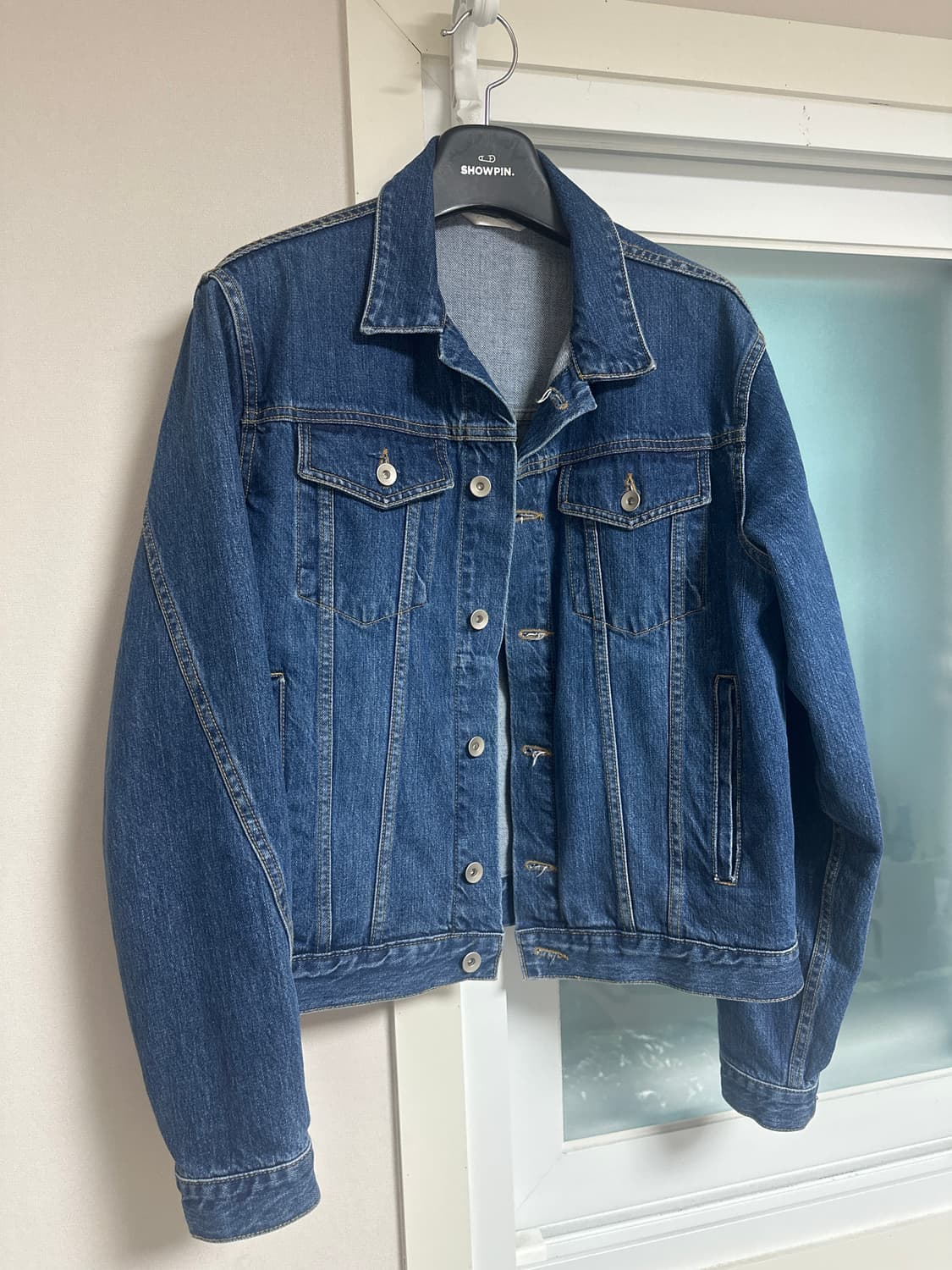 강정석 데님 자켓 50사이즈 팝니다. 상품이미지2
