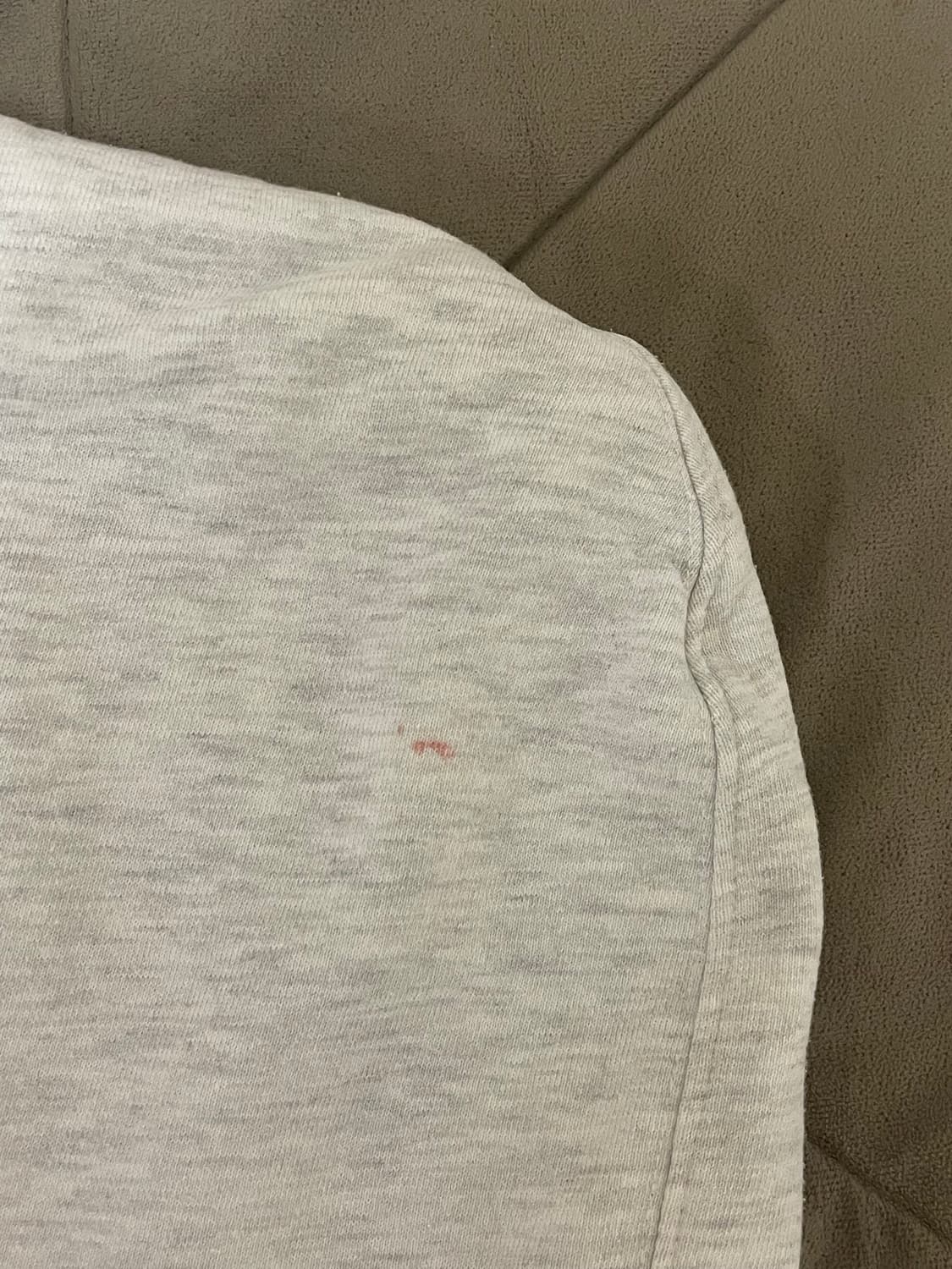 스컬프터 레트로 아웃라인 후드티 화이트 멜란지 상품이미지4