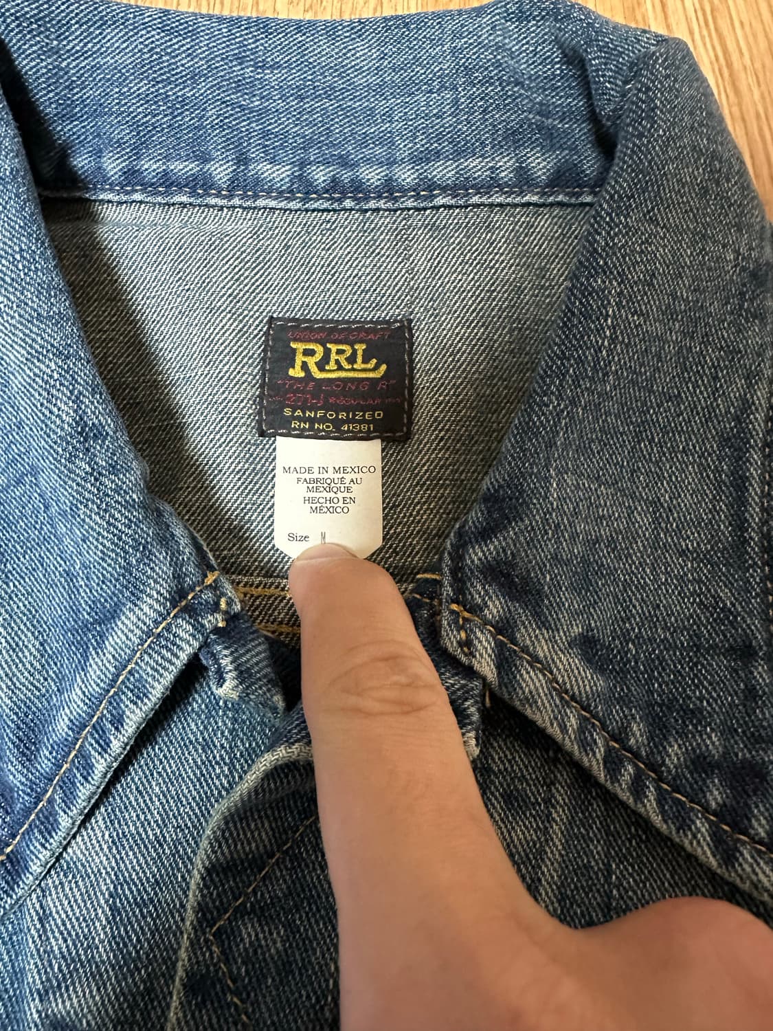 [M] 더블알엘 RRL LOT 271 데님자켓 상품이미지2