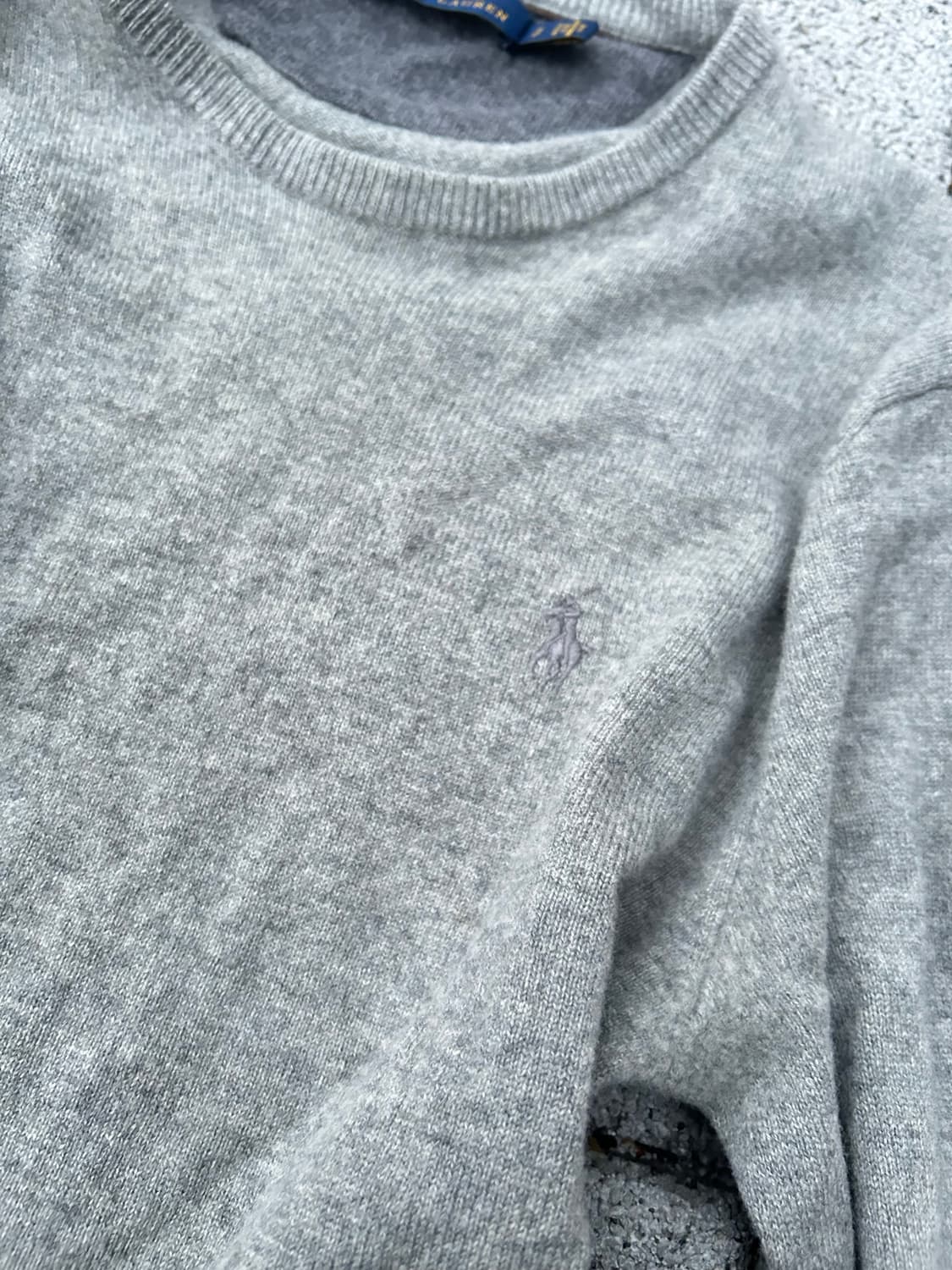 *rare* polo 폴로 그레이 실버 포니 니트  상품이미지3