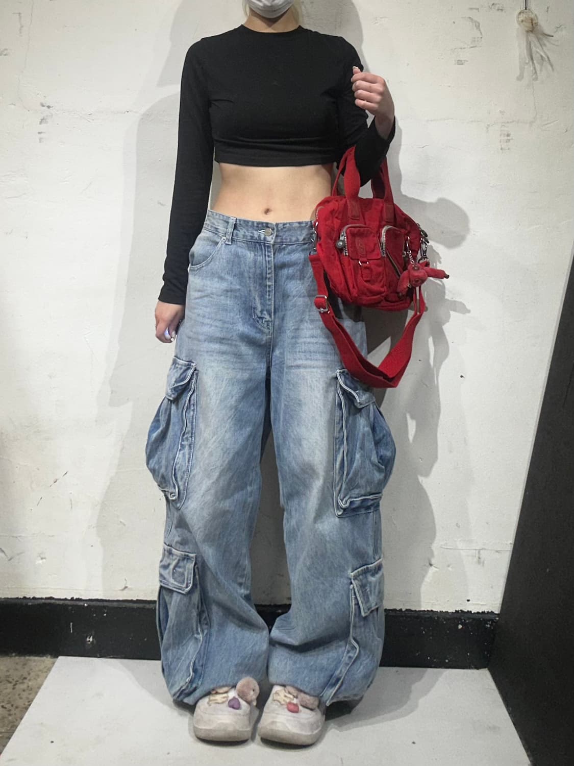 키플링 y2k 레드 고릴라 토트백 미니 가방  상품이미지3