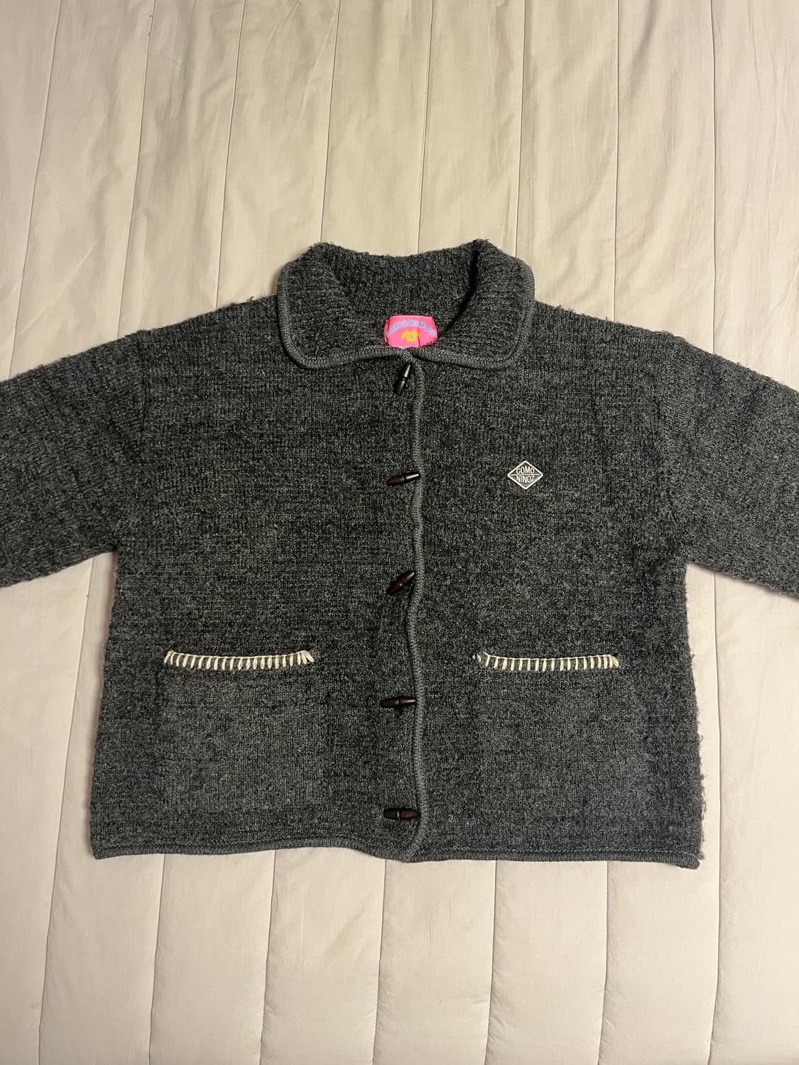 꼬모니노즈 부클 니트 가디건 W BOOKLE KNIT CARDIGAN 상품이미지2
