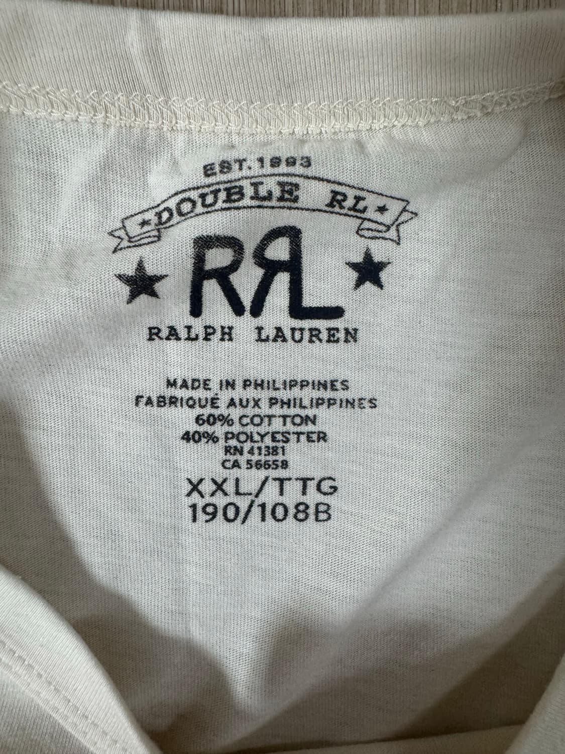 2XL 더블알엘 윙 로고 저지 티셔츠 상품이미지3