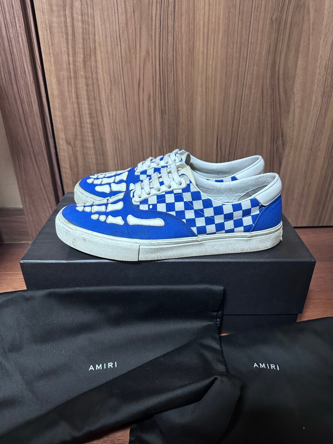 [43] 아미리 체커드 스켈레톤 로우탑 스니커즈 상품이미지3