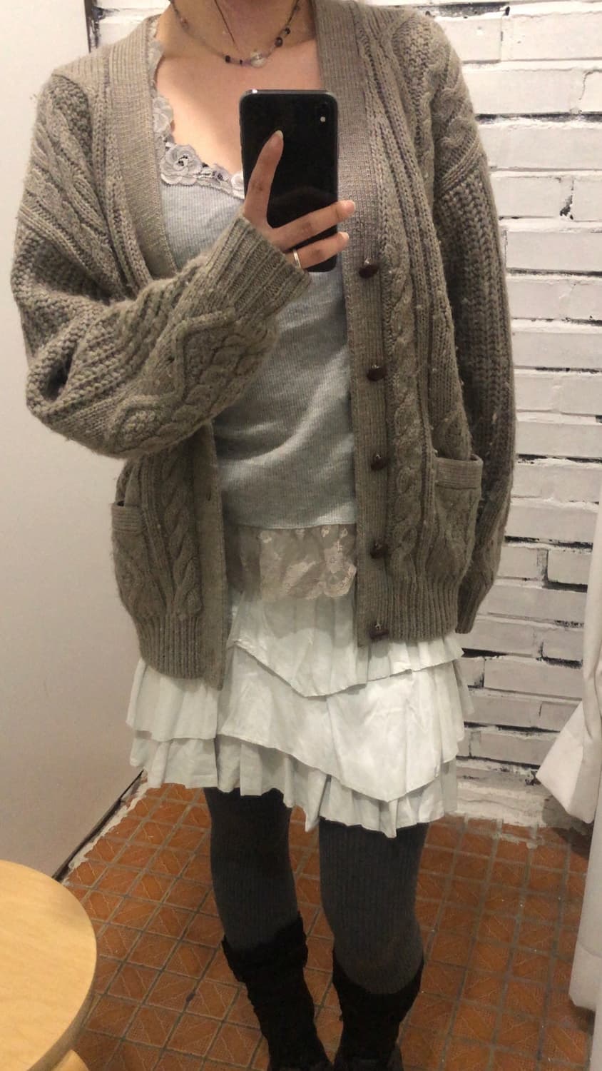 애쉬베이지 가디건 상품이미지6