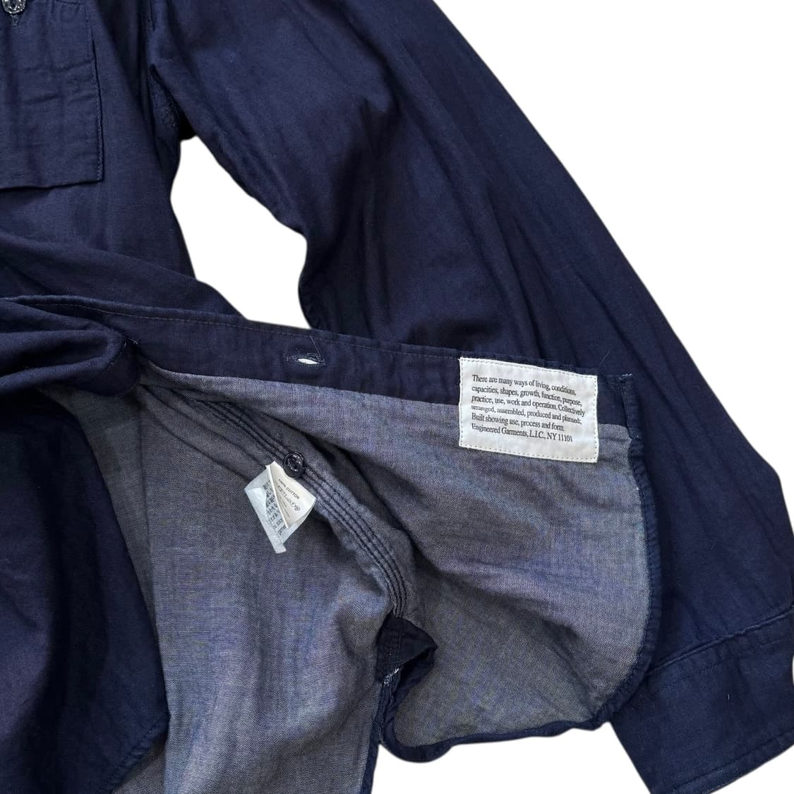 [105~] 엔지니어드 가먼츠 인디고 다이 셔츠 상품이미지4