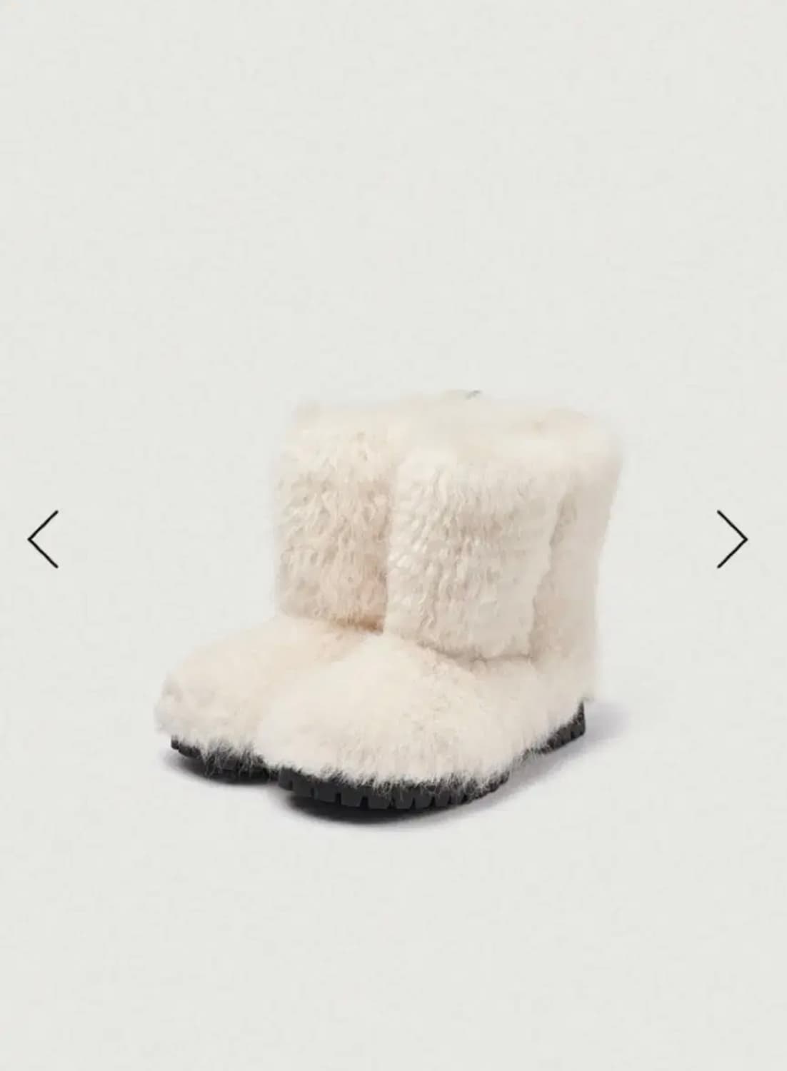 (새상품급) 더바넷 퍼부츠 아이보리 240 상품이미지1