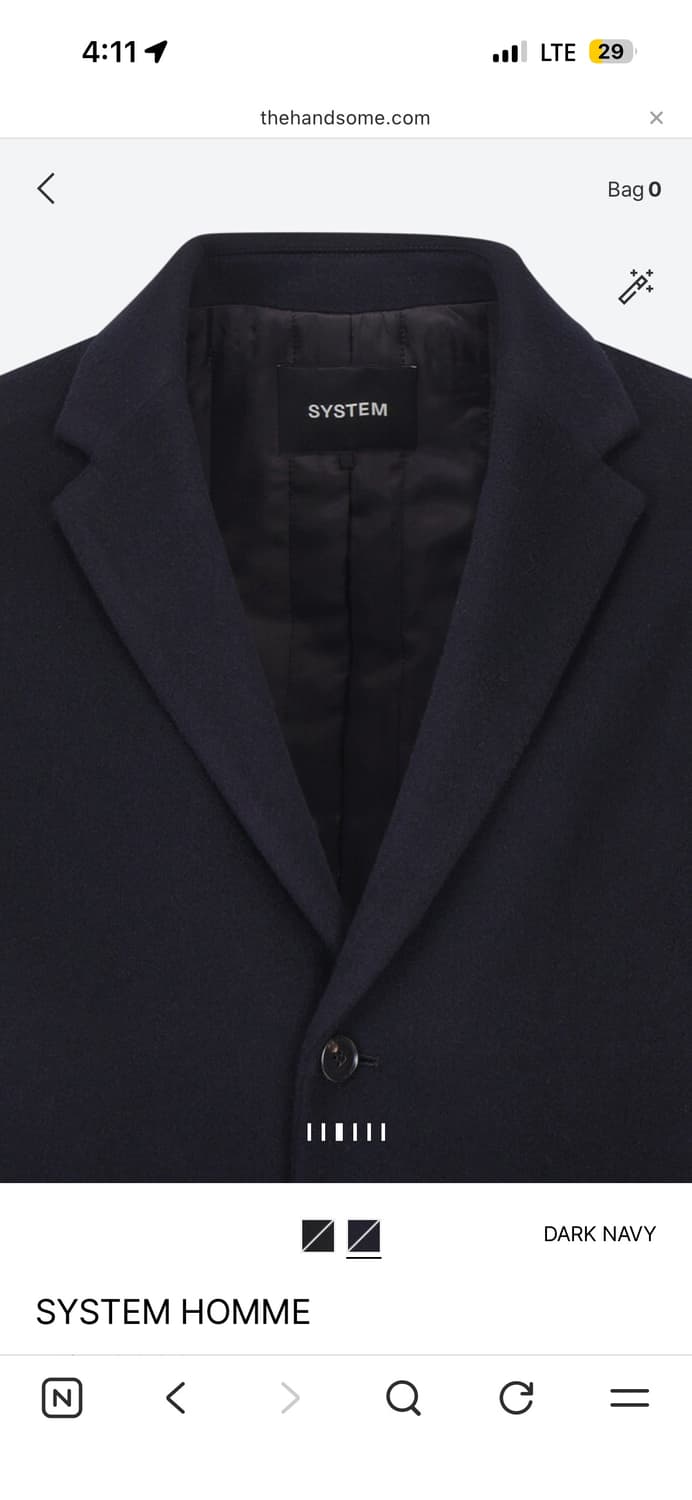 [새상품] 시스템옴므 코트 110사이즈 상품이미지4