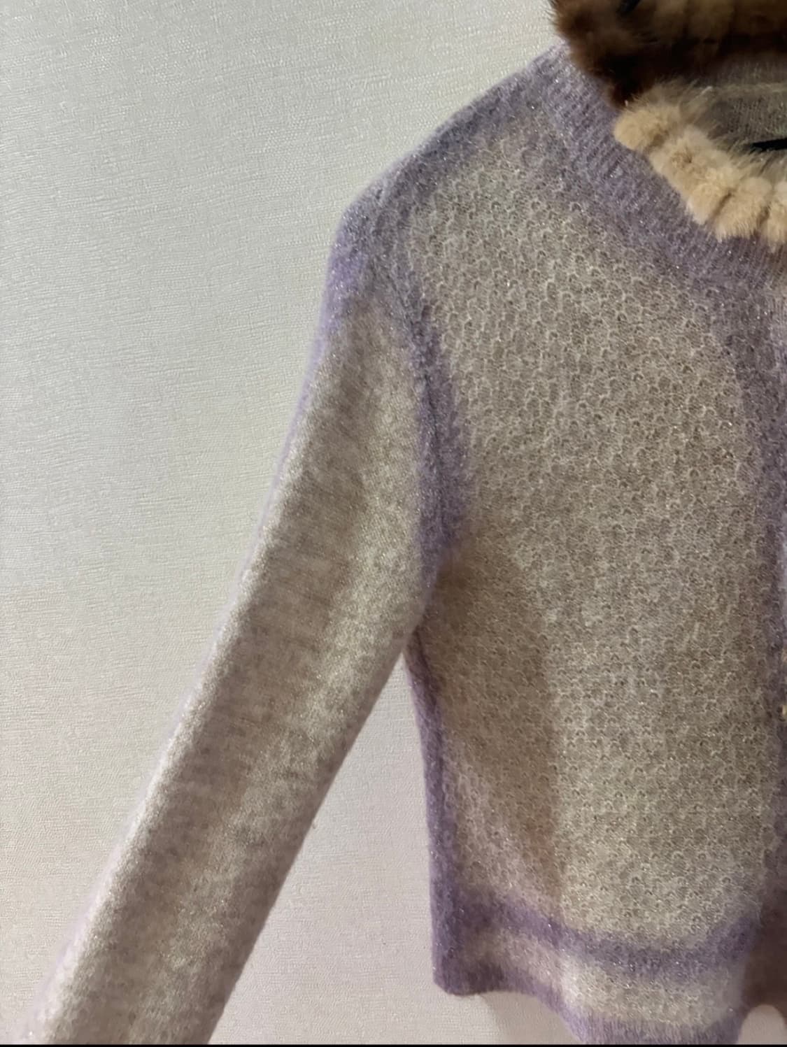 3 prototyes 퍼 트리밍 가디건 상품이미지2