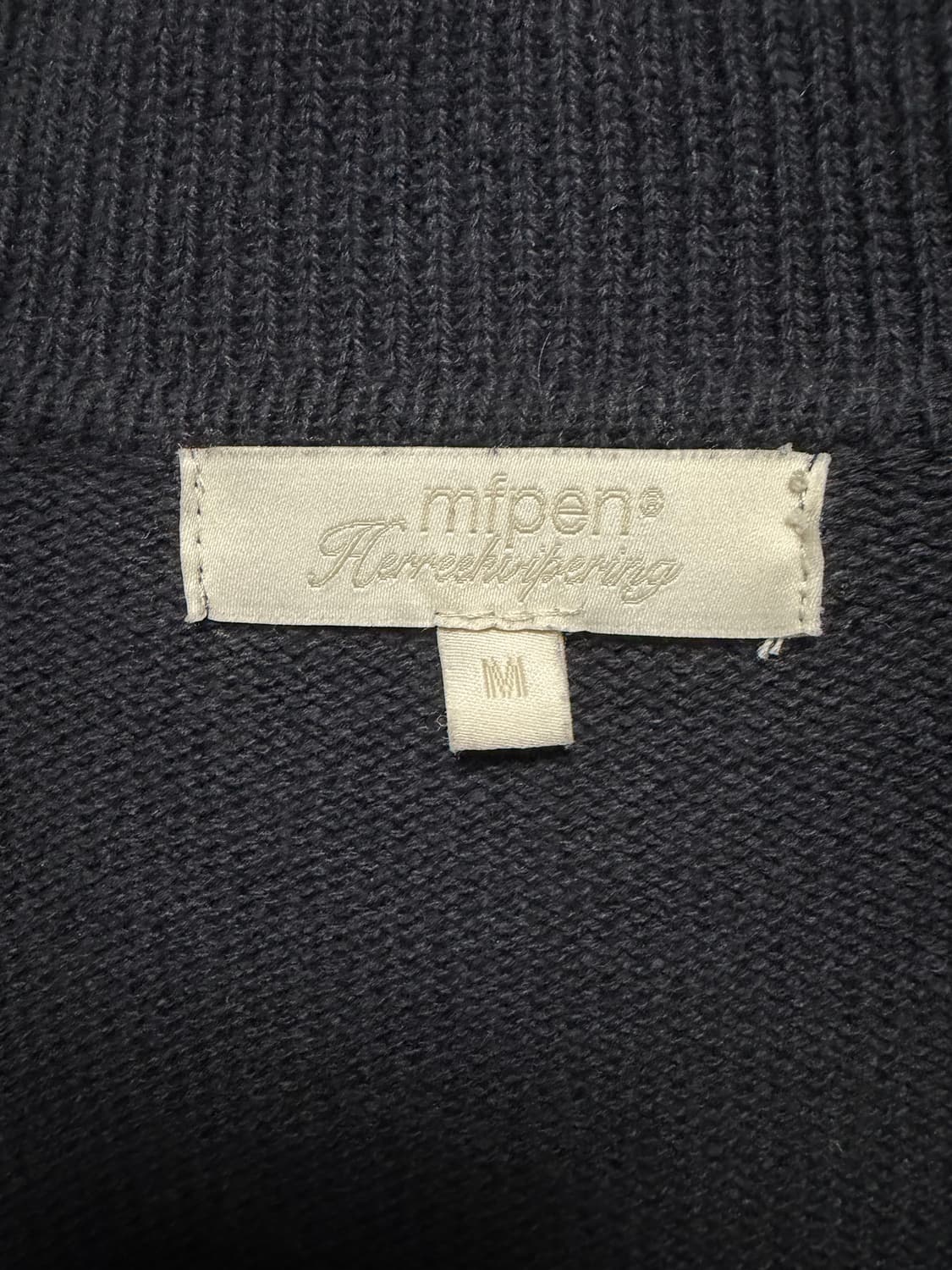 mfpen 24ss 코튼가디건 Black M 상품이미지3
