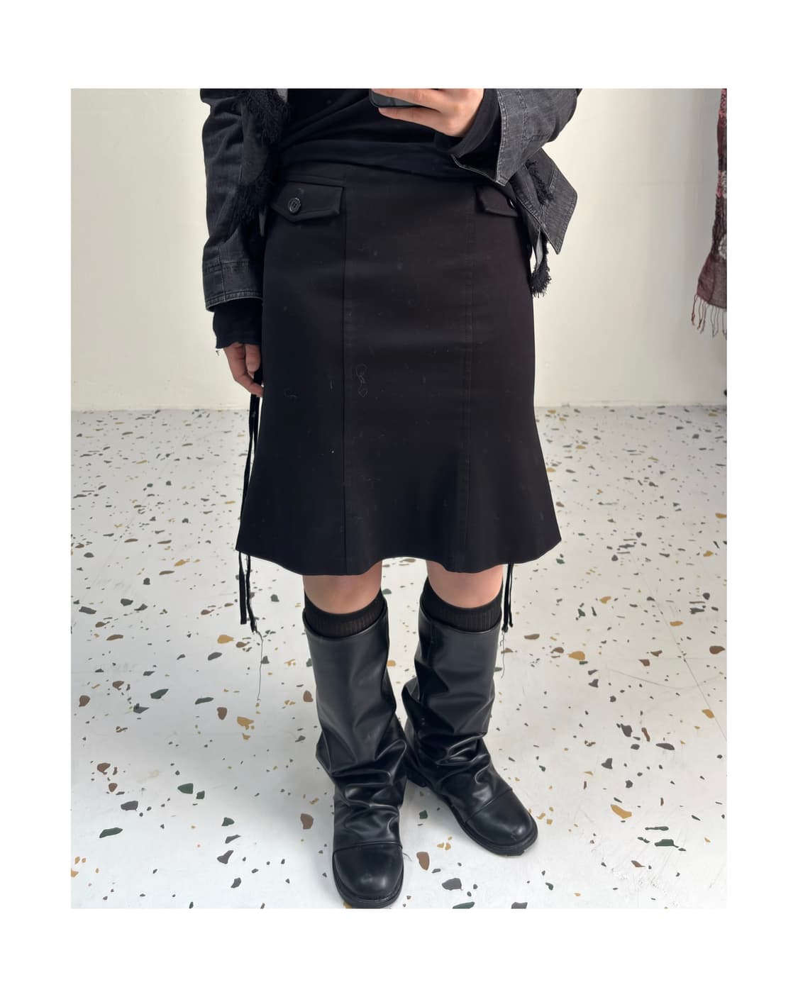 빈티지 미디스커트 상품이미지1