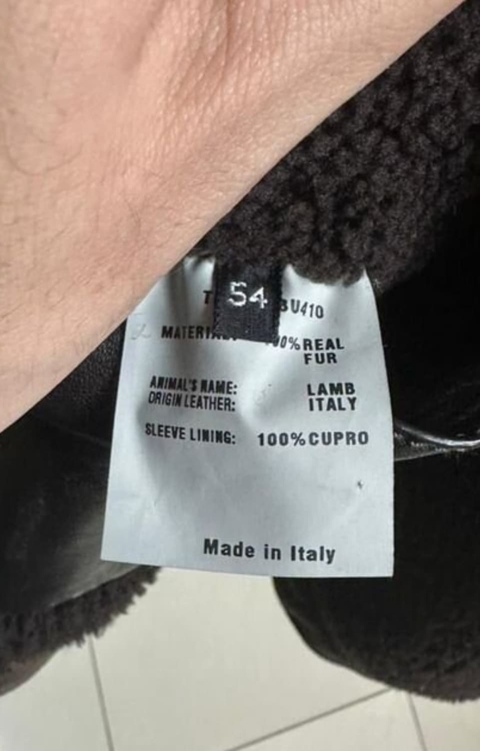 TOM FORD 톰 포드 더블코트(시어링-램스킨)54 사이즈-해외발송 상품이미지9