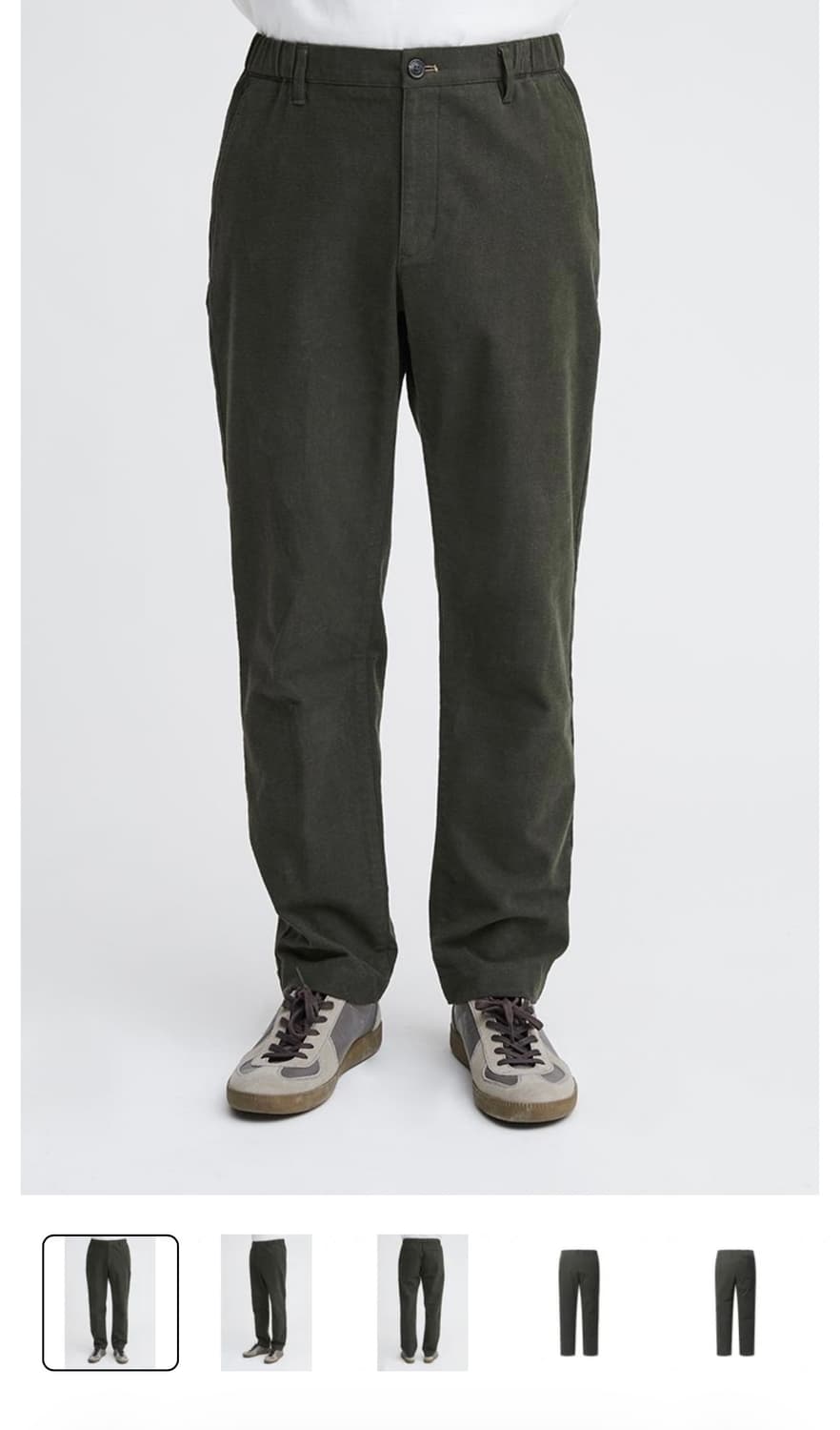 시리즈 카키 기모 조직 팬츠 남성(34) 상품이미지2