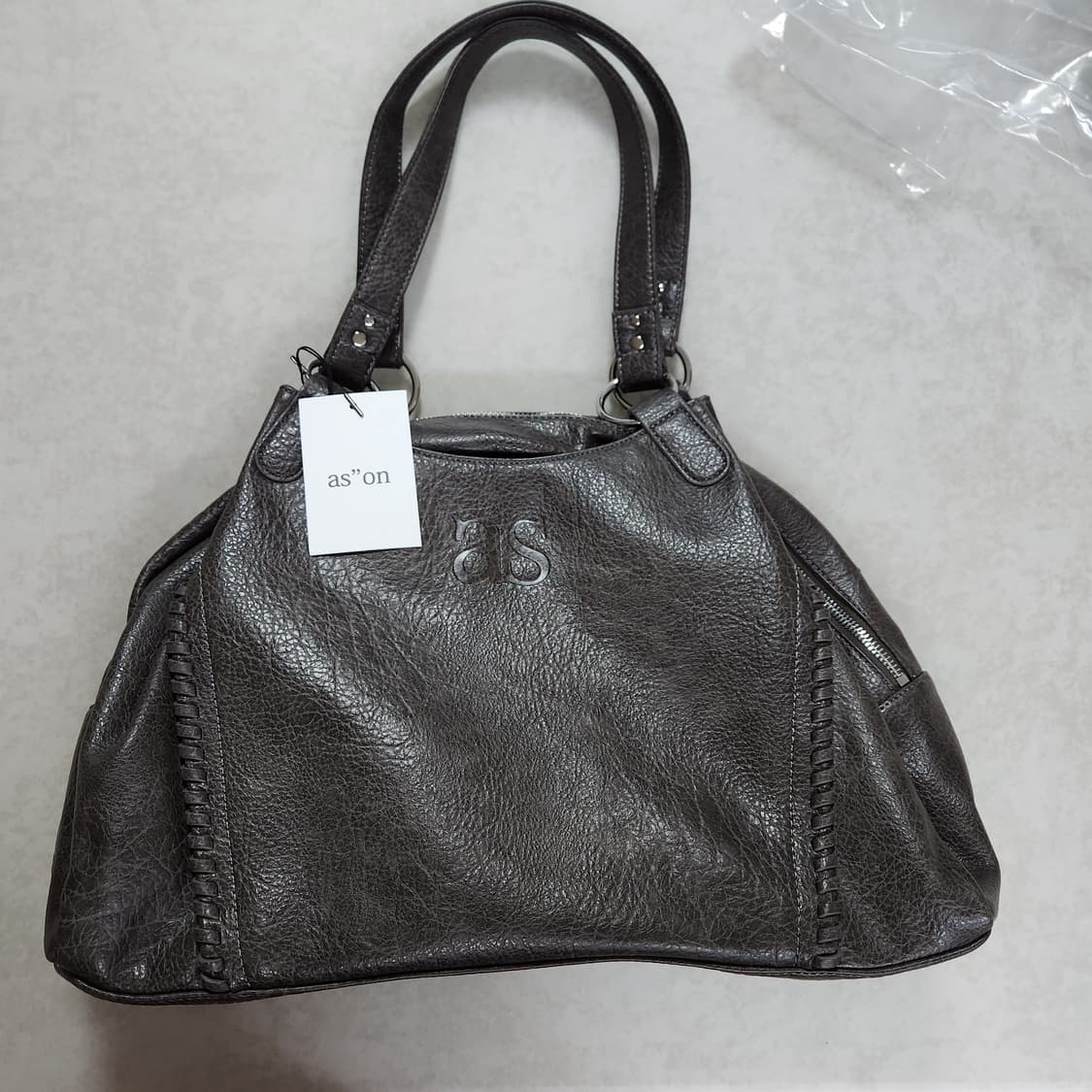 새상품) 애즈온 보니타 빅백 브라운 상품이미지1